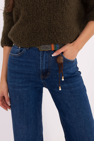 Tumesinine teksapüksid