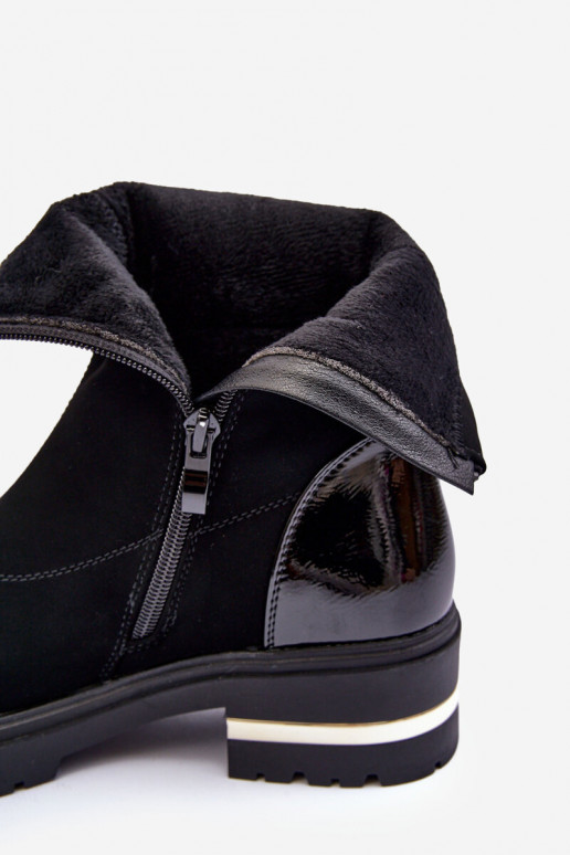    Naiste poolsaapad laiade nööridega Must Shendete