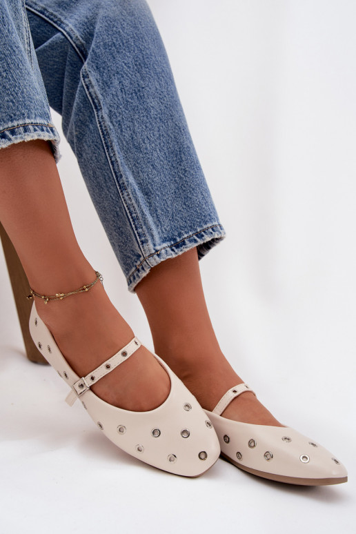 Baleriinad  Ze Hõbedat värvimi Elementami beeži värvi Marivon