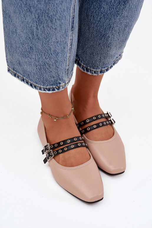 Baleriinad  Triipudega beeži värvi Deliora