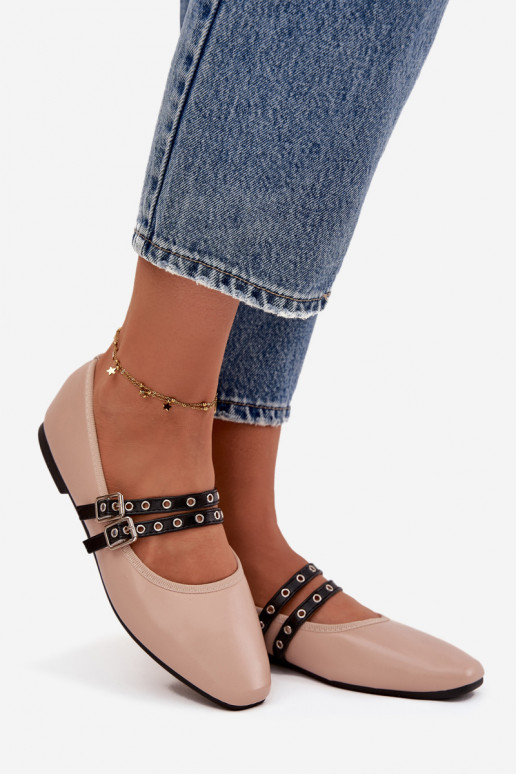 Baleriinad  Triipudega beeži värvi Deliora