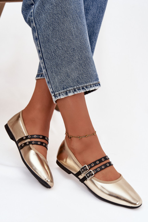 Baleriinad  Triipudega Kuldset värvi Deliora