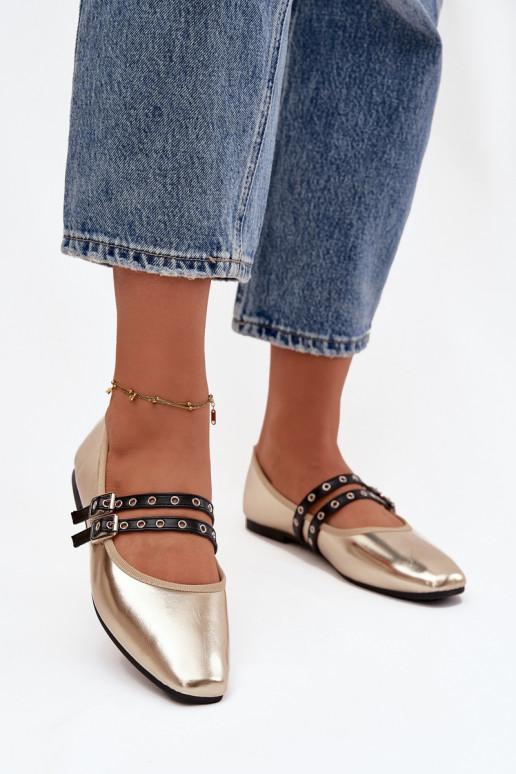 Baleriinad  Triipudega Kuldset värvi Deliora