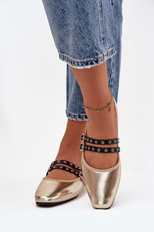 Baleriinad  Triipudega Kuldset värvi Deliora