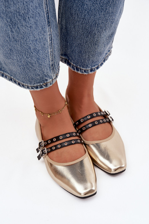 Baleriinad  Triipudega Kuldset värvi Deliora