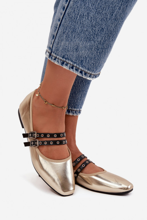 Baleriinad  Triipudega Kuldset värvi Deliora