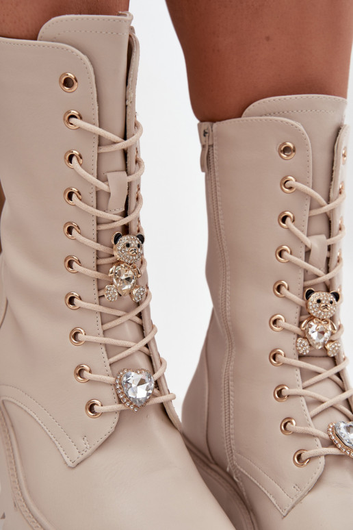 saapad  Z Przypinkami  Hearts beeži värvi Iravine