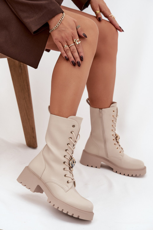 saapad  kaunistustega beeži värvi Jorayne