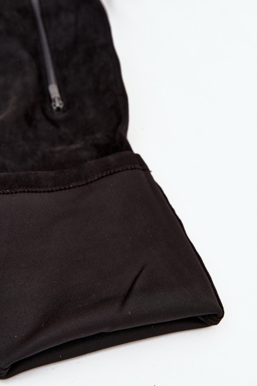 pika säärega saapad kõrge jämeda kontsaga   owe Must Amareen