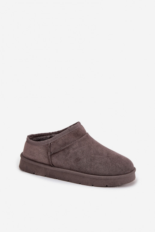 nööpidega lumesaapad  voodriga karusnahaga halli värvi Serenne