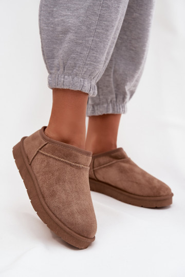 nööpidega lumesaapad  voodriga karusnahaga pruunid värvi Serenne 2