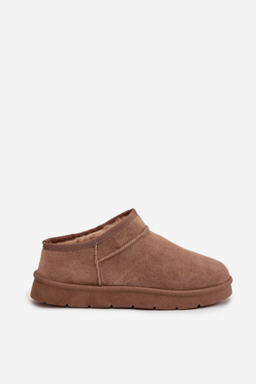 nööpidega lumesaapad  voodriga karusnahaga pruunid värvi Serenne