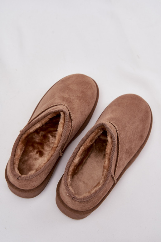 nööpidega lumesaapad  voodriga karusnahaga pruunid värvi Serenne