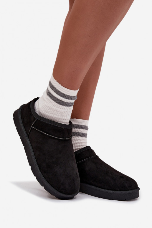 nööpidega lumesaapad  voodriga karusnahaga Must Serenne