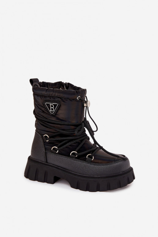 Nööpidega lumesaapad Must Adelisse