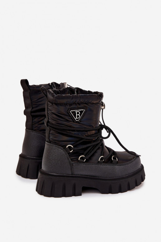 Nööpidega lumesaapad Must Adelisse