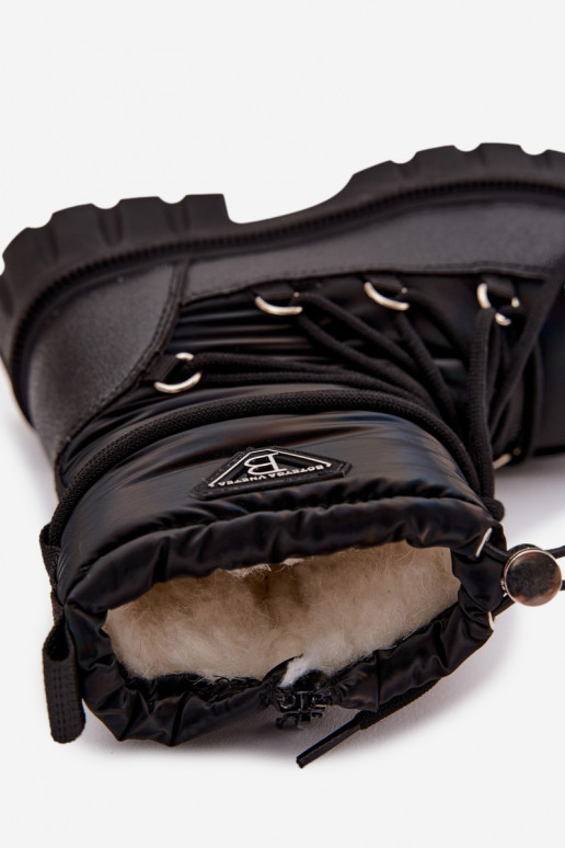 Nööpidega lumesaapad Must Adelisse