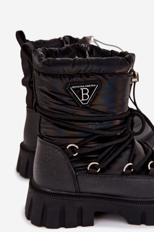 Nööpidega lumesaapad Must Adelisse