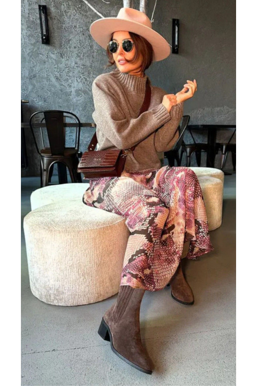 seemisnakhsed Naiste poolsaapad pruunid värvi Arelia