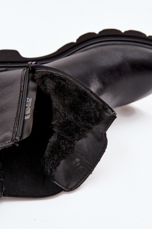 stiilsed saapad  voodriga  Must Rivelia