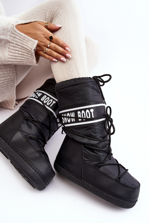   nööpidega lumesaapad Must Venila