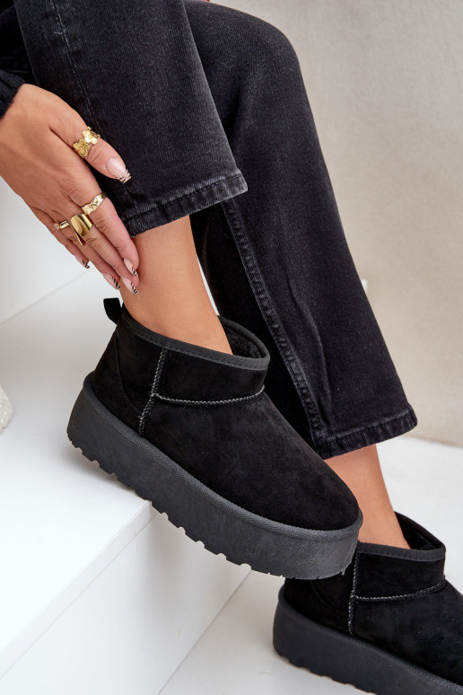  nööpidega lumesaapad platvormiga Must Ninala