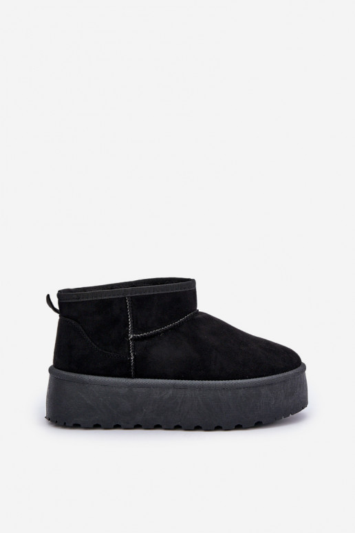  nööpidega lumesaapad platvormiga Must Ninala