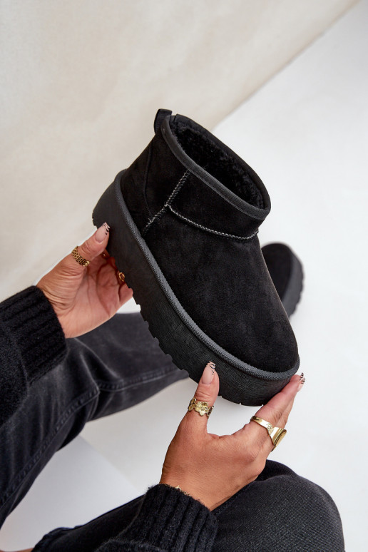  nööpidega lumesaapad platvormiga Must Ninala