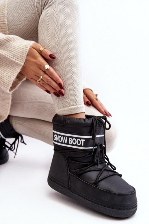  Nööritavad talvesaapad Must Soia