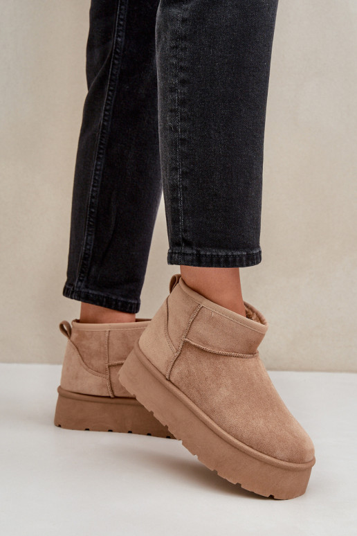  nööpidega lumesaapad platvormiga beeži värvi Ninala