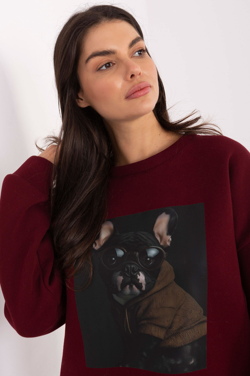 Bordoopunane kampsun MI