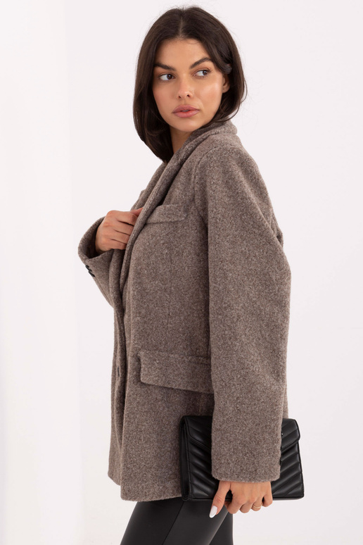 Pikk tume liivakarva mantel