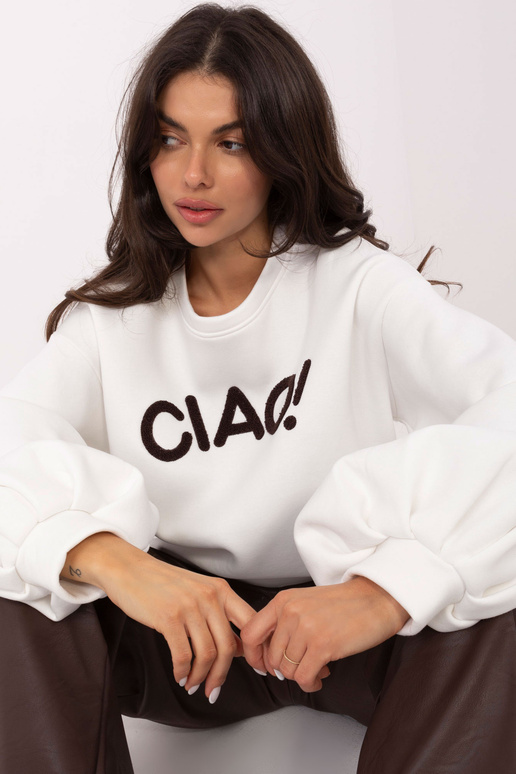 Ecru värvi lukuga T-särk