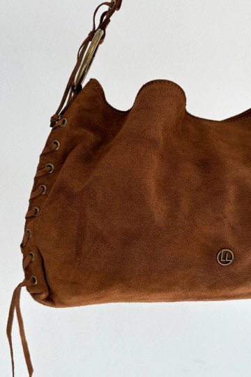 Skórzana Zamszowa Käekott  m pruunid värvi Janelis 2