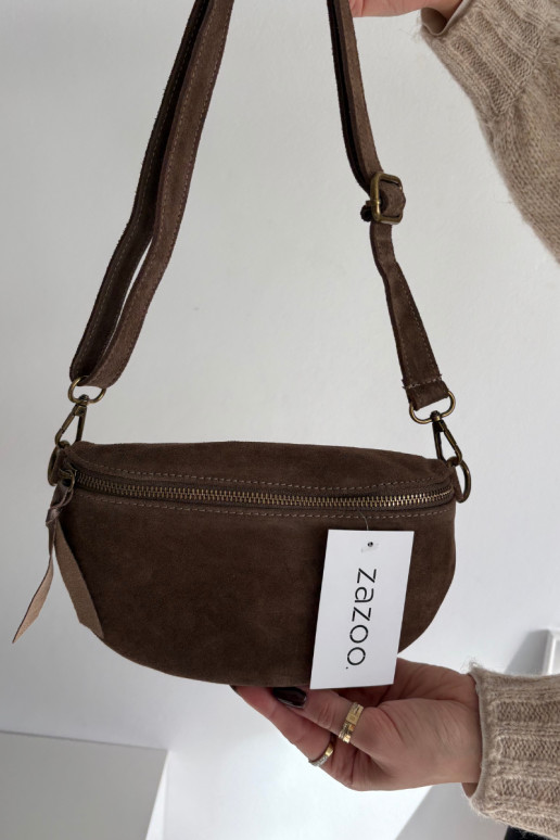 Skórzana Zamszowa Käekott  Czekoladowa Wessa