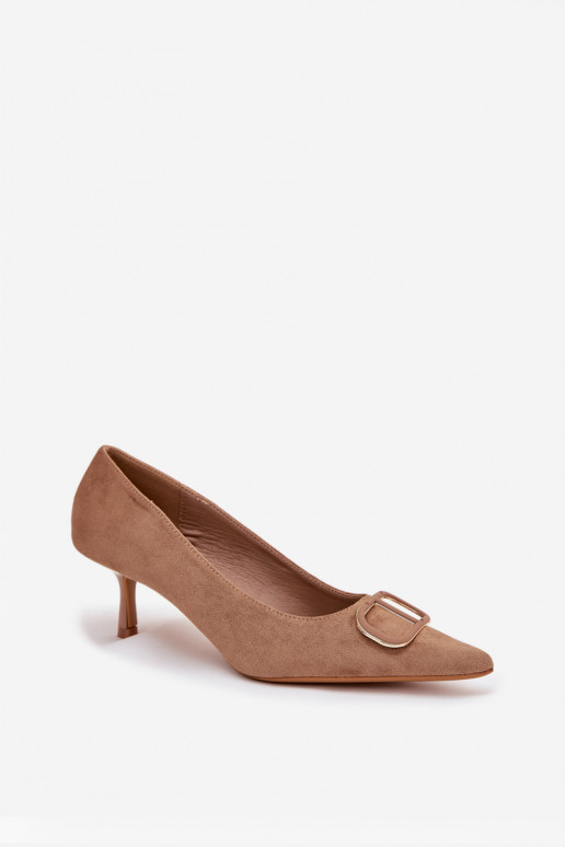 kõrge kontsaga   Detalem beeži värvi Amelora