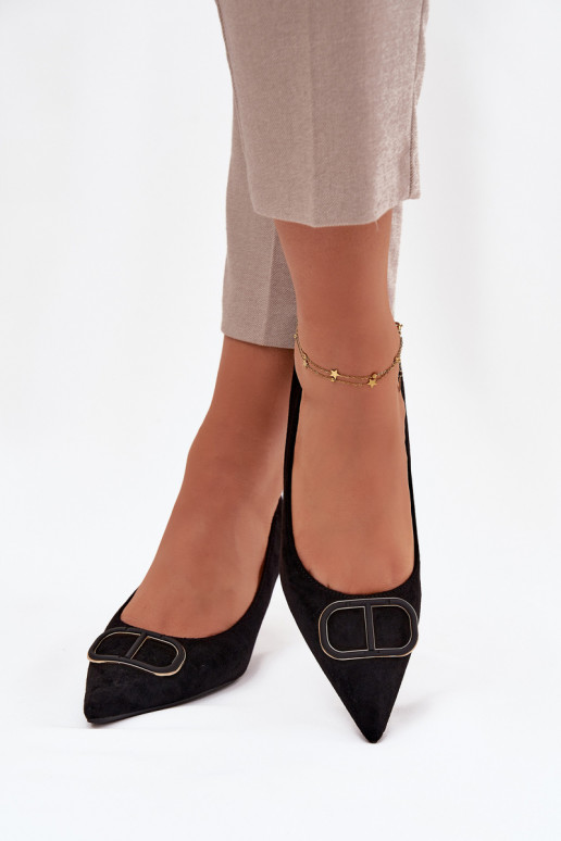 kõrge kontsaga   Detalem Must Amelora