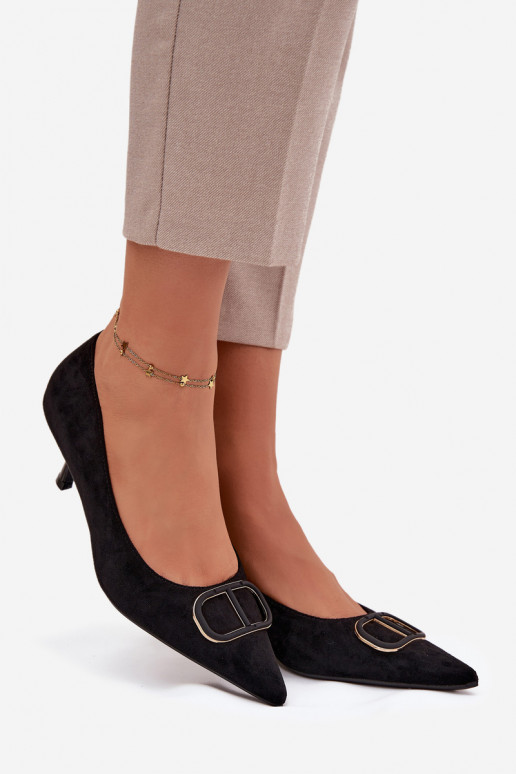 kõrge kontsaga   Detalem Must Amelora