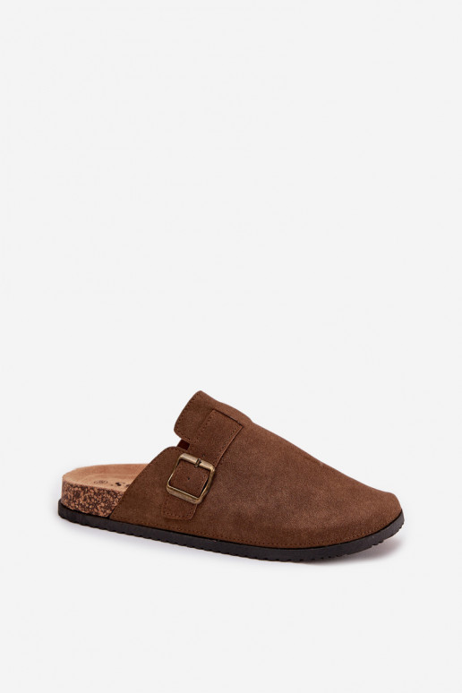 Sussid   i platvormiga neetide ja pandlaga pruunid värvi Selio