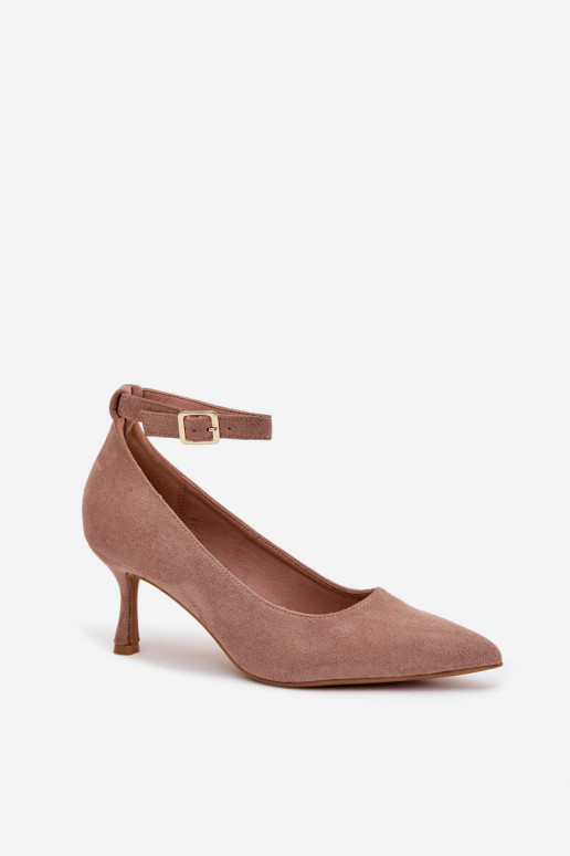 kõrge kontsaga Kingad Z u beeži värvi Devoria