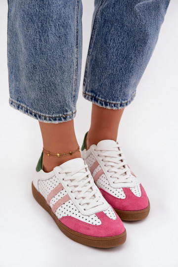     tüüpi jalanõud  Zazoo N1318 Valget-Tumeroosad värvi