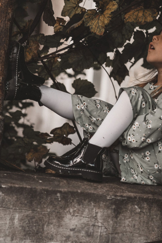 Laste jalanõud Laque voodriga Naiste poolsaapad mustad Porky