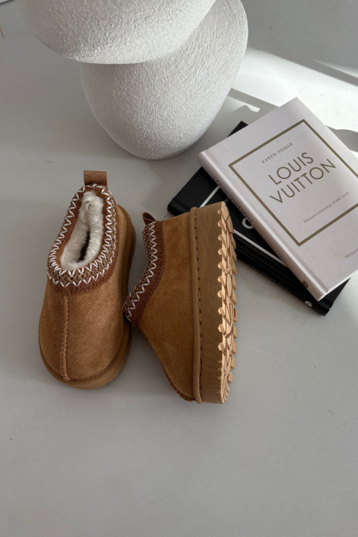 Laste lumesaapad tikandiga Prina, pruun