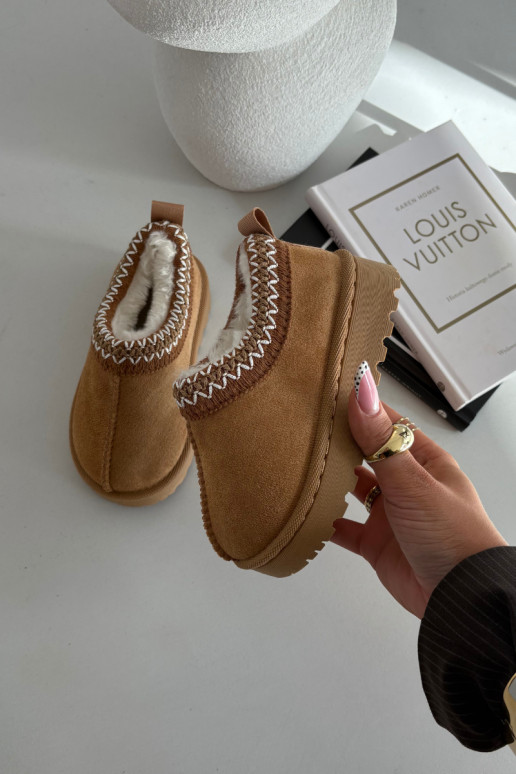 Laste lumesaapad tikandiga Prina, pruun