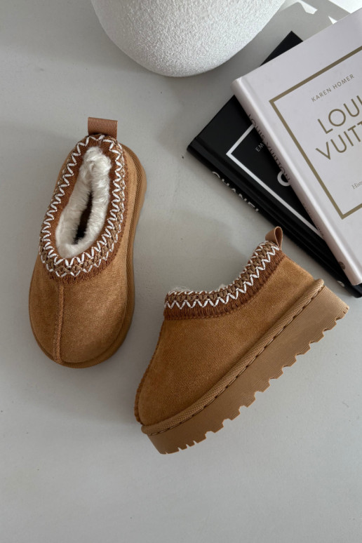 Laste lumesaapad tikandiga Prina, pruun