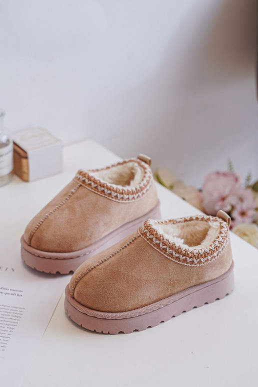 Vilabria laste lumesaapad-saapad platvormiga, soe karvane vooder sees, liivakarva