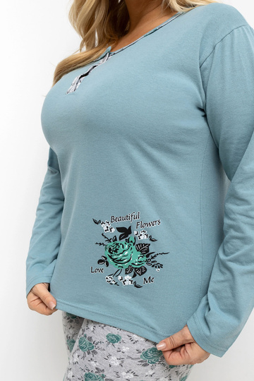 Pidžaama tumemündiroheline 2