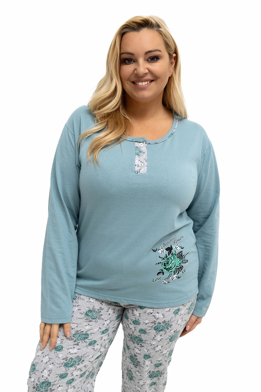 Pidžaama tumemündiroheline