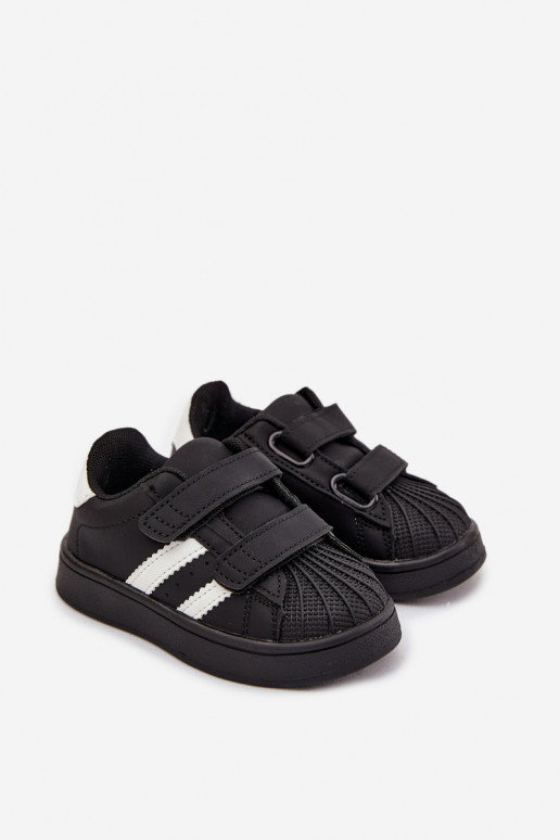 Laste sportlikud kingad Sneakers mudel kunstnahast, must, Renel