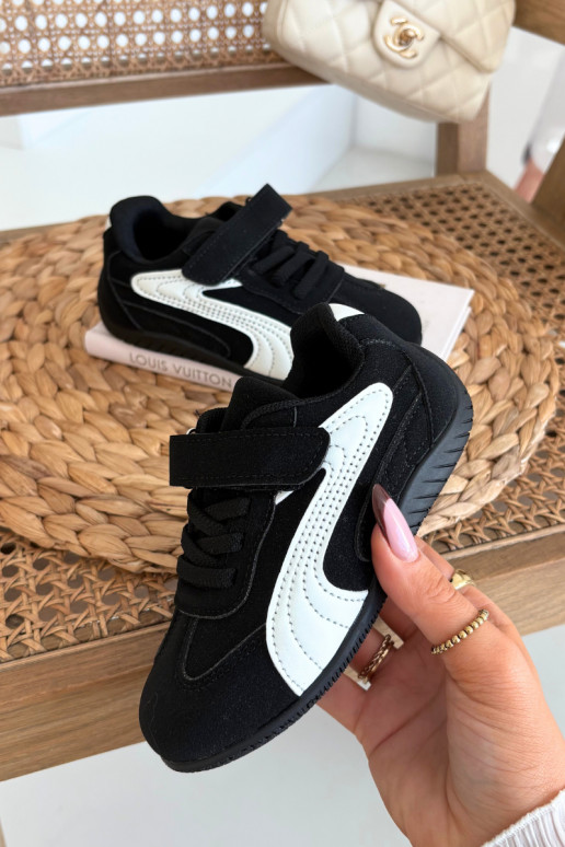 Laste spordijalatsid takjakinnisega musta ja valge värviga Perrin